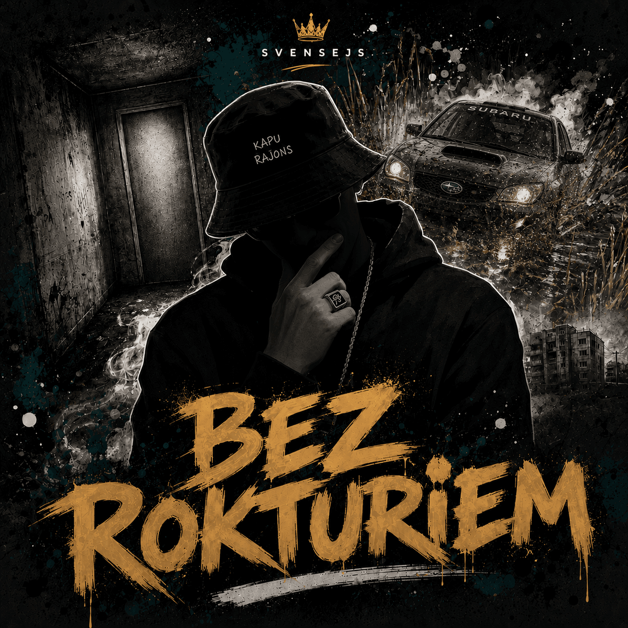 BEZ ROKTURIEM vāka noformējums